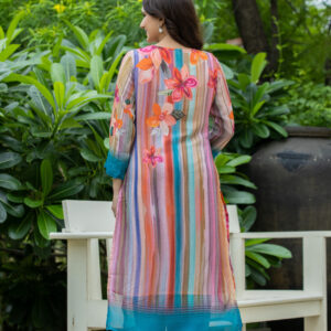 Tropical Radiance Printed Kurta Set - Image 9