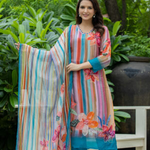 Tropical Radiance Printed Kurta Set