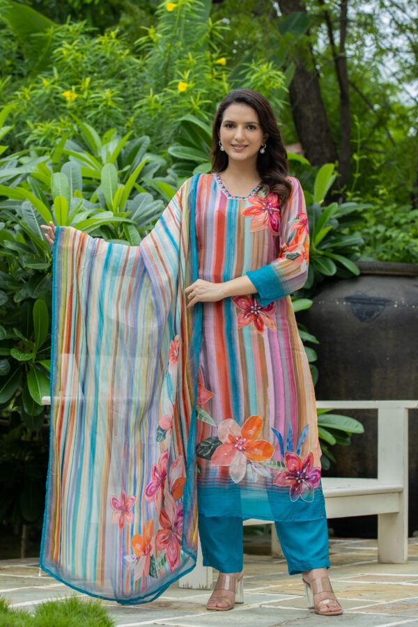 Tropical Radiance Printed Kurta Set