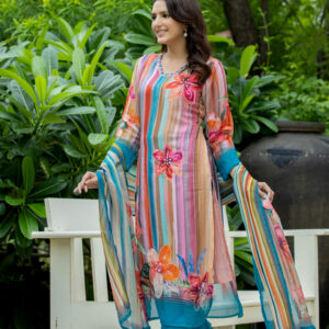 Tropical Radiance Printed Kurta Set - Image 8