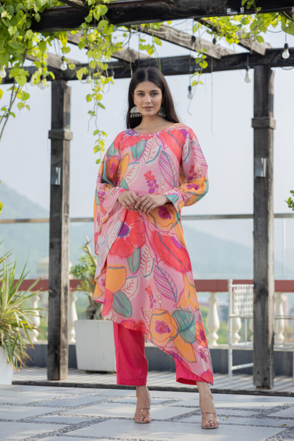 Blossom Breeze Asymmetrical Kurta Set