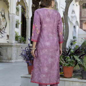 Orchid Bliss Embroidered Kurta Set - Image 9