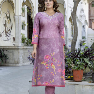Orchid Bliss Embroidered Kurta Set - Image 8