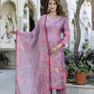 Orchid Bliss Embroidered Kurta Set