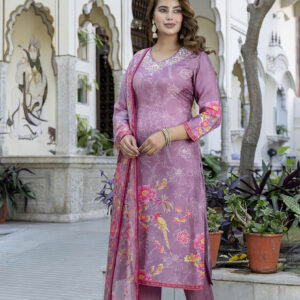 Orchid Bliss Embroidered Kurta Set - Image 7