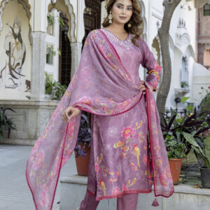 Orchid Bliss Embroidered Kurta Set - Image 6