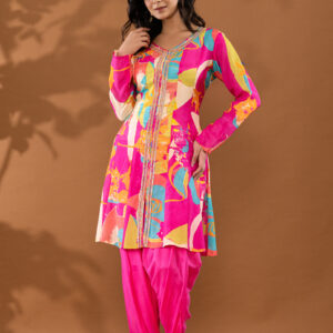 Pink Patiala Coord Set - Image 3