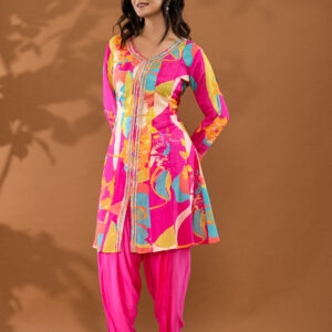 Pink Patiala Coord Set - Image 4