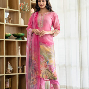 Blush Bloom Embroidered Kurta Set - Image 7
