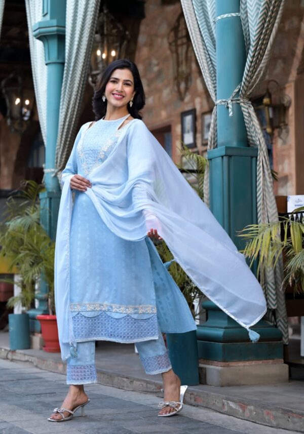 Sky Serenity Kurta Set