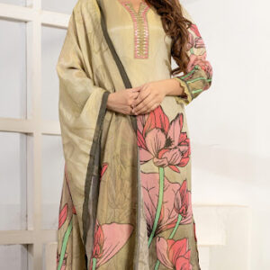 Golden Bloom Floral Kurta Set
