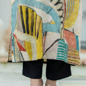 Earthy Canvas Abstract Kurta Set - Image 7