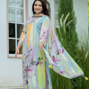 Pastel Harmony Embroidered Kurta Set - Image 6