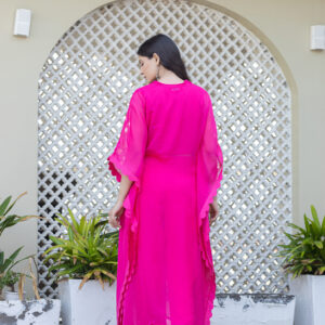 Fuchsia Luxe Cape Set - Image 2