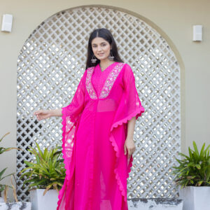 Fuchsia Luxe Cape Set - Image 5