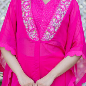 Fuchsia Luxe Cape Set - Image 6