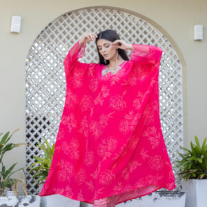 Rose Radiance Kaftan Set