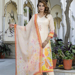 Ivory Bloom Handcrafted Kurta Set