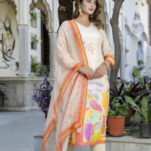 Ivory Bloom Handcrafted Kurta Set - Image 6