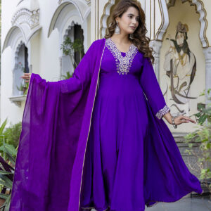 Royal Amethyst Anarkali Set