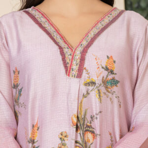 Blush Bloom Embroidered Kurta Set - Image 4