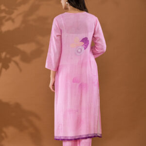 Blush Petal Embroidered Kurta Set - Image 7
