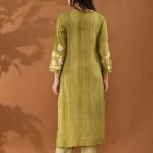 Olive Grace Embroidered Kurta Set - Image 7