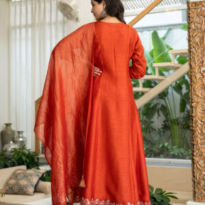 Ember Glow Anarkali Set - Image 7