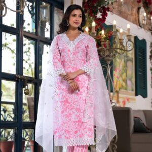 Blush Harmony Cotton Suit Set - Image 4