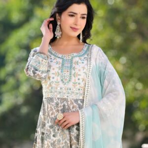 Meadow Bloom Anarkali Set - Image 3