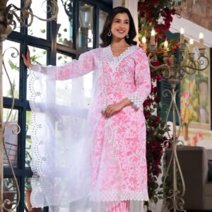 Blush Harmony Cotton Suit Set