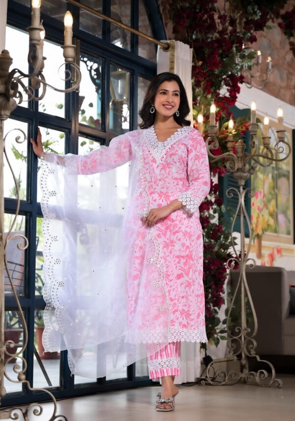 Blush Harmony Cotton Suit Set