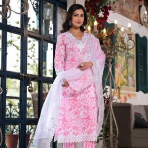 Blush Harmony Cotton Suit Set - Image 3