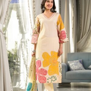 Blossom Breeze Cotton Suit Set - Image 3