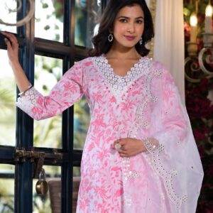 Blush Harmony Cotton Suit Set - Image 2