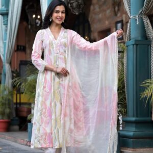 Blush Breeze Anarkali Set
