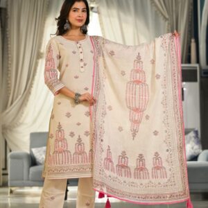 Ivory Elegance Handcrafted Suit Set