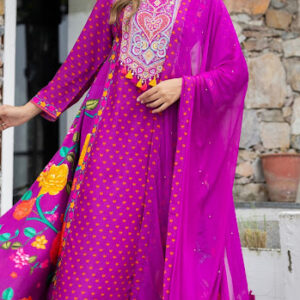 Royal Radiance Embroidered Anarkali Set - Image 2