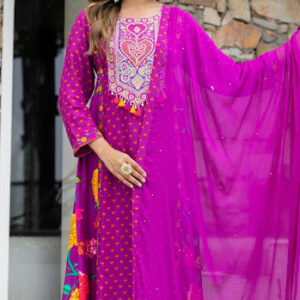 Royal Radiance Embroidered Anarkali Set