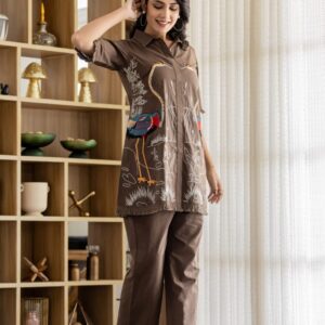 Earthy Elegance Handcrafted Coord Set - Image 9