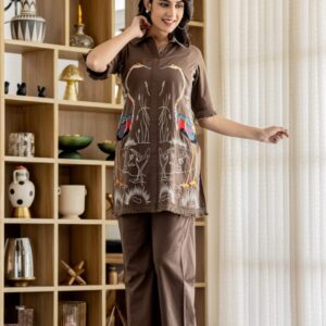 Earthy Elegance Handcrafted Coord Set - Image 4